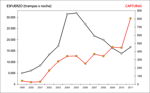Control visón americano España 500