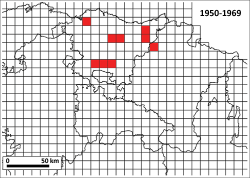 Vison europeo evolucion area ocupada